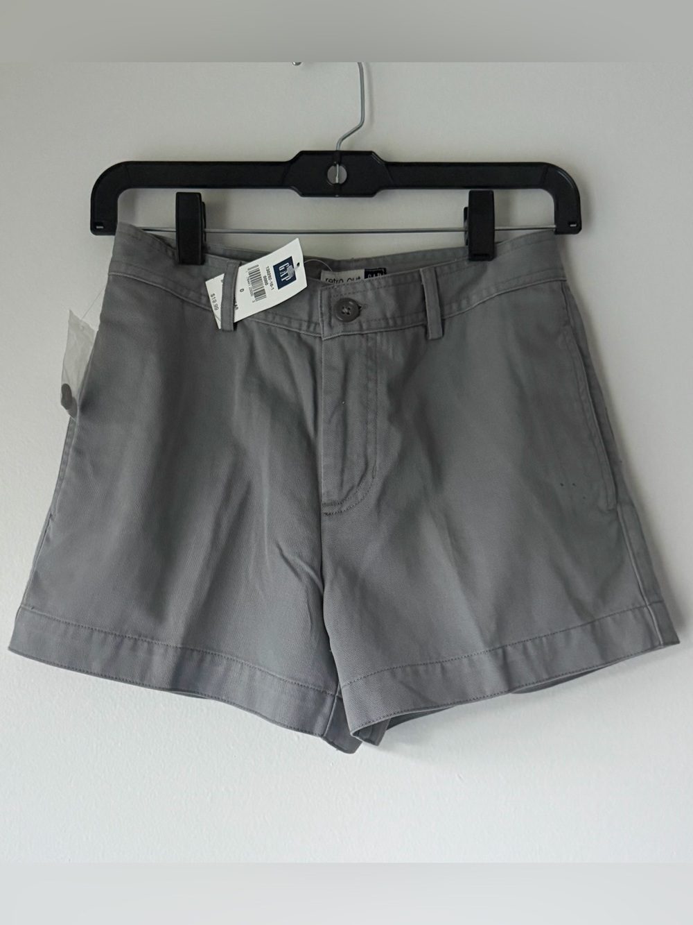 GAP Women's Gray High-Rise Chino Shorts